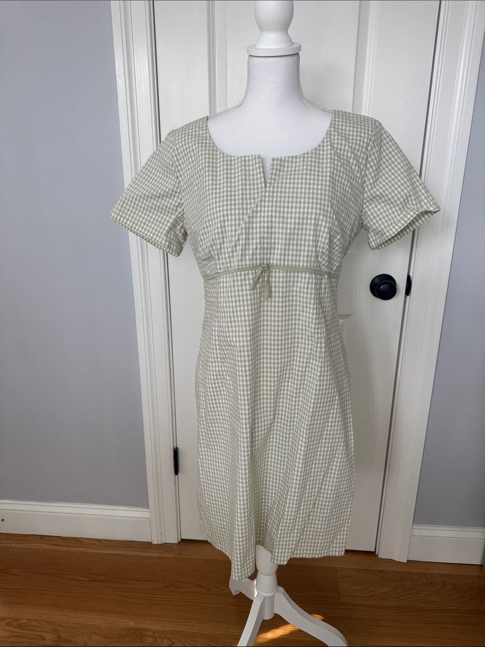 Light Green Gingham Dress